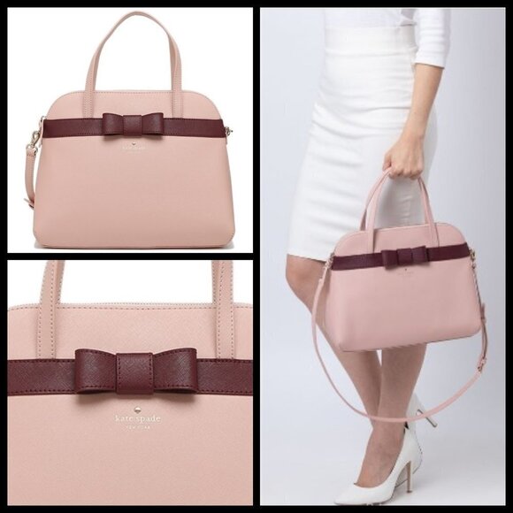 💕KATE SPADE💕 Kirk Park Saffiano Julita Satchel - Picture 1 of 8